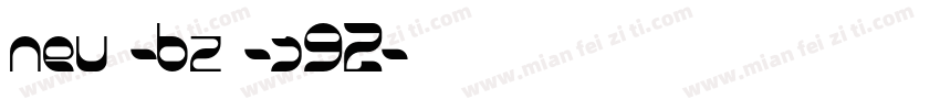 neu -bz -s92字体转换